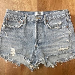 AGOLDE Parker Vintage Loose Fit Cutoff Shorts in Swapmeet - Size 27